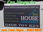 Car Magnets Designers Jack Flash Signs
